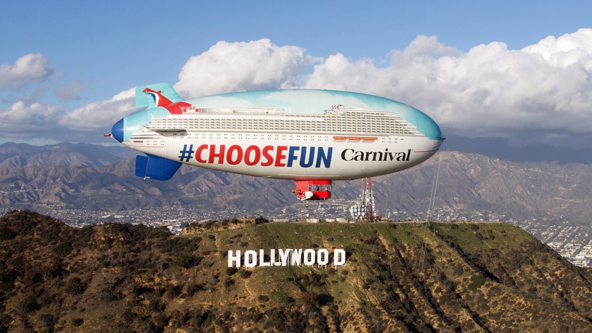 Carnival Cruise Line blimp