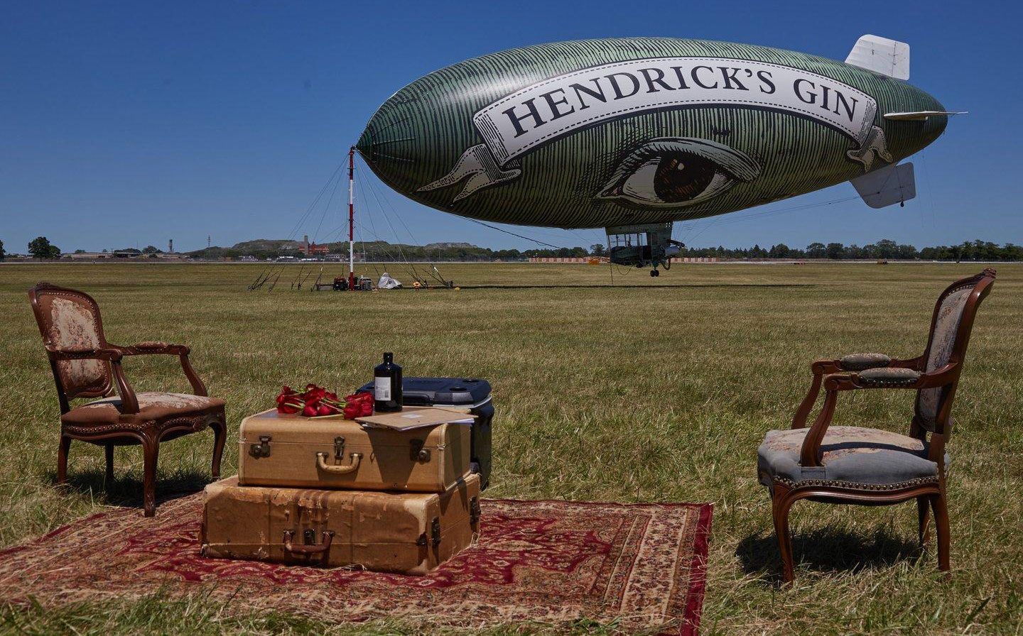 Hendrick's Gin Flying Cucumber airship